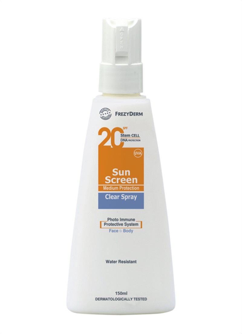 SUN SCREEN CLEAR SPRAY SPF 20